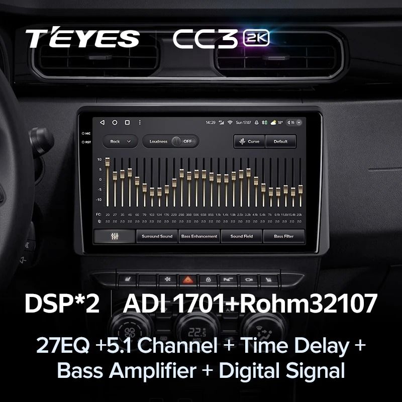 Штатная магнитола Teyes CC3 2K 4/64 Renault Duster HM 2 (2020-2023) F1