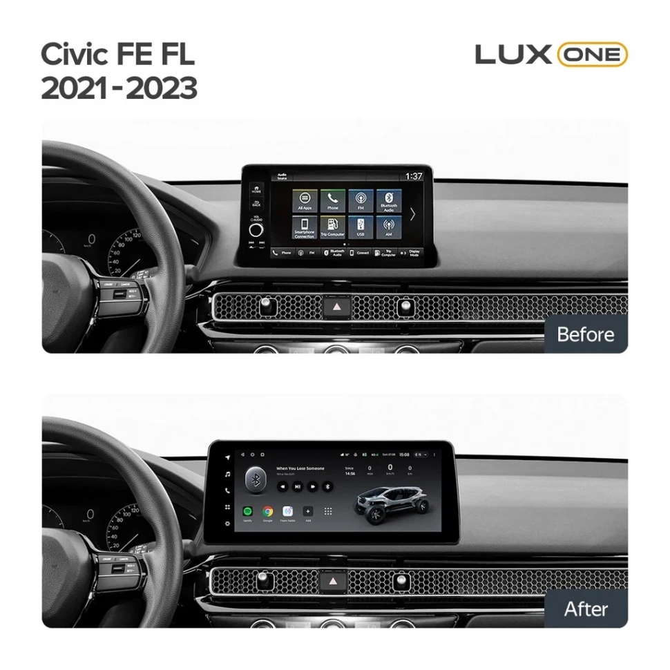 Переходная рамка Honda Civic FE FL (2021-2023) (12,3")