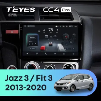 Штатная магнитола Teyes CC4 Pro 12/256 Honda Fit 3 (2013-2020) Тип-B