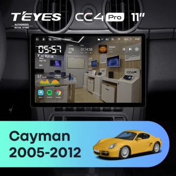 Штатная магнитола Teyes CC4 Pro 12/256 Porsche Cayman 987 (2005-2012) (11")