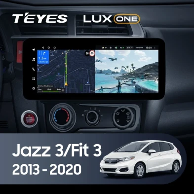 Штатная магнитола Teyes LUX ONE 6/128 Honda Fit 3 GP GK (2013-2020)