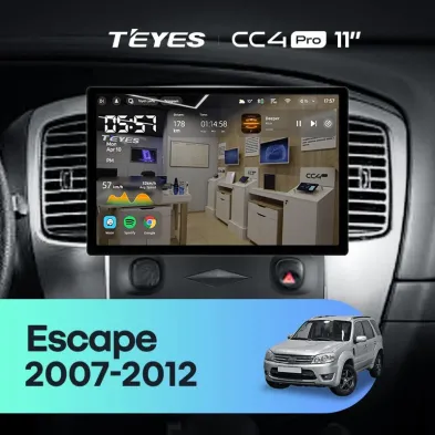 Штатная магнитола Teyes CC4 Pro 8/128 Ford Escape (2007-2012) F1 (11")
