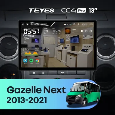 Штатная магнитола Teyes CC4 Pro 12/256 GAZ Gazelle Next (2013-2021) F3 (13")