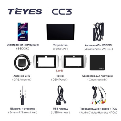 Штатная магнитола Teyes CC3 4/32 Toyota Innova 2 (2015-2022)