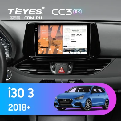 Штатная магнитола Teyes CC3 2K 4/64 Hyundai i30 3 (2018-)