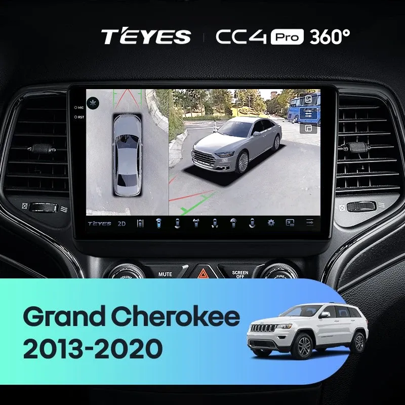 Штатная магнитола Teyes CC4 Pro 360 12/256 Jeep Grand Cherokee WK2 (2013-2020) F2