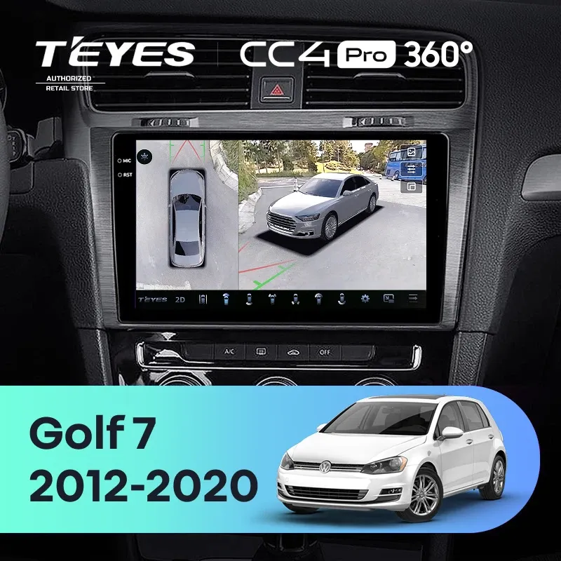 Штатная магнитола Teyes CC4 Pro 360 12/256 Volkswagen Golf 7 MK7 (2012-2020) F1