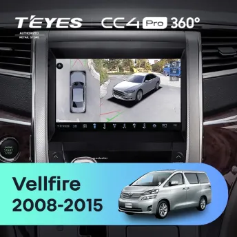 Штатная магнитола Teyes CC4 Pro 360 8/128 Toyota Vellfire (2008-2015)