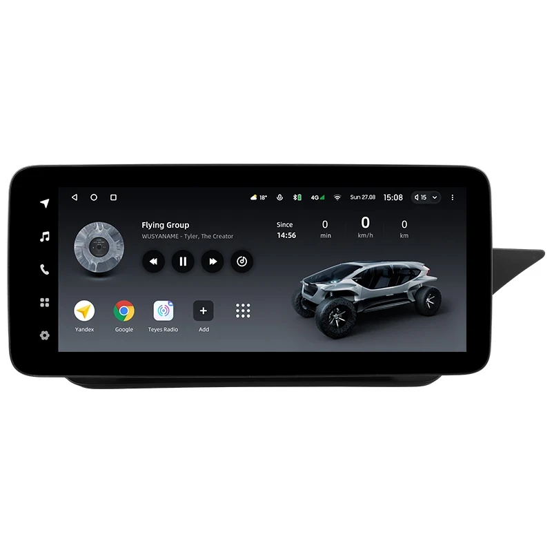 Переходная рамка Mercedes-Benz E-Class 4 W212 S207 A207 S212 C207 (NTG 4.5) (2013-2014) F1 Правый руль (12,3")