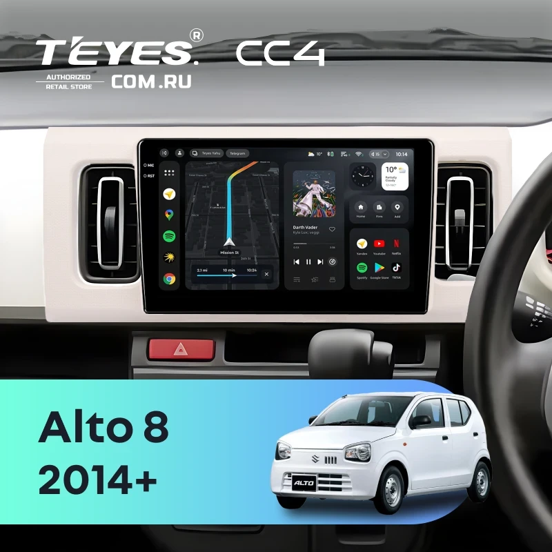 Штатная магнитола Teyes CC4 6/64 Suzuki Alto 8 (2014-2021)