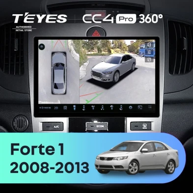 Штатная магнитола Teyes CC4 Pro 360 12/256 Kia Forte 1 (2008-2013) F2 (11")