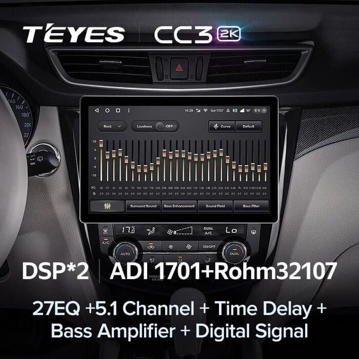 Штатная магнитола Teyes CC3 2K 4/64 Nissan X-Trail 3 T32 (2013-2022) F2 Тип-C (11")