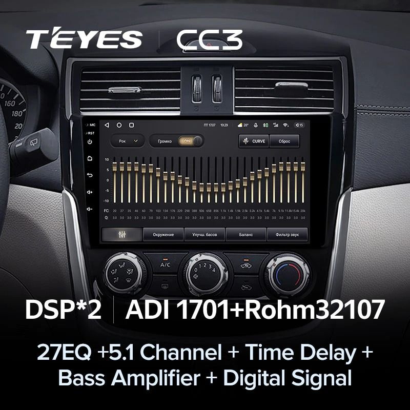 Штатная магнитола Teyes CC3 4/32 Nissan Serena (2016-2019) Тип-A