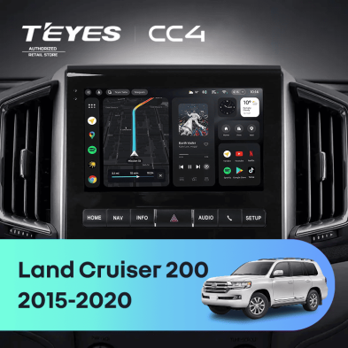 Штатная магнитола Teyes CC4 6/64 Toyota Land Cruiser 200 (2015-2020) F2