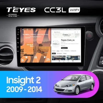 Штатная магнитола Teyes CC3L WiFi 2/32 Honda Insight 2 (2009-2014) Правый руль