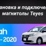 Штатная магнитола Teyes CC3L WiFi 2/32 Toyota Noah R80 (2014-2020) Правый руль
