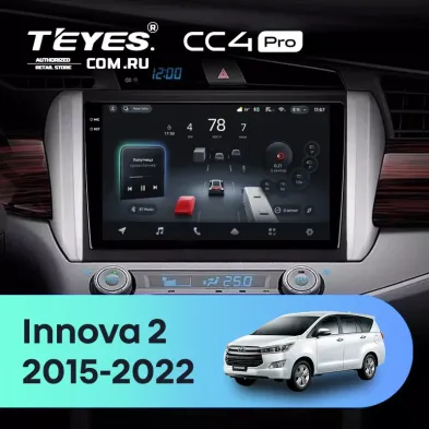 Штатная магнитола Teyes CC4 Pro 12/256 Toyota Innova 2 (2015-2022)