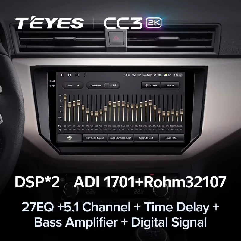 Штатная магнитола Teyes CC3 2K 6/128 Seat Ibiza (2017-2020)