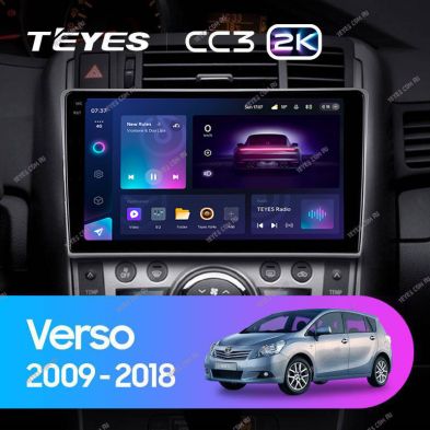Штатная магнитола Teyes CC3 2K 360 6/128 Toyota Verso R20 (2009-2018) F1