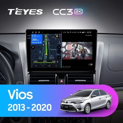 Штатная магнитола Teyes CC3 2K 4/64 Toyota Vios XP150 (2013-2020)