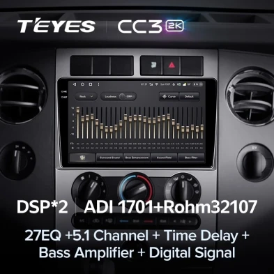 Штатная магнитола Teyes CC3 2K 360 6/128 Ford Expedition 3 U3242 U3542 U324 U354 (2006-2017)