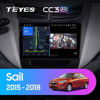 Штатная магнитола Teyes CC3 2K 6/128 Chevrolet Sail (2015-2018)