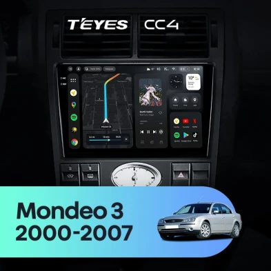 Штатная магнитола Teyes CC4 8/128 Ford Mondeo 3 (2000-2007) F1