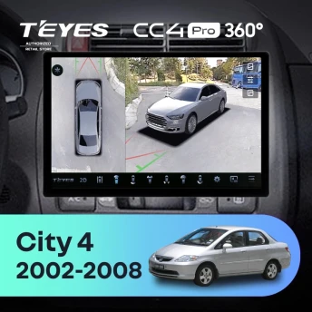 Штатная магнитола Teyes CC4 Pro 360 12/256 Honda City 4 (2002-2008) (11")
