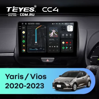 Штатная магнитола Teyes CC4 8/128 Toyota Yaris (2020-2023) Правый руль