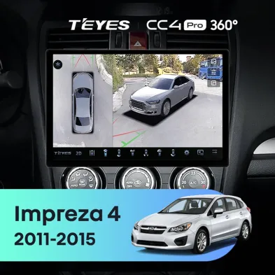 Штатная магнитола Teyes CC4 Pro 360 8/128 Subaru Impreza 4 (2011-2015) Тип-A (11")