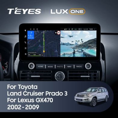 Штатная магнитола Teyes LUX ONE 4/32 Toyota Land Cruiser Prado 120 (2002-2009)