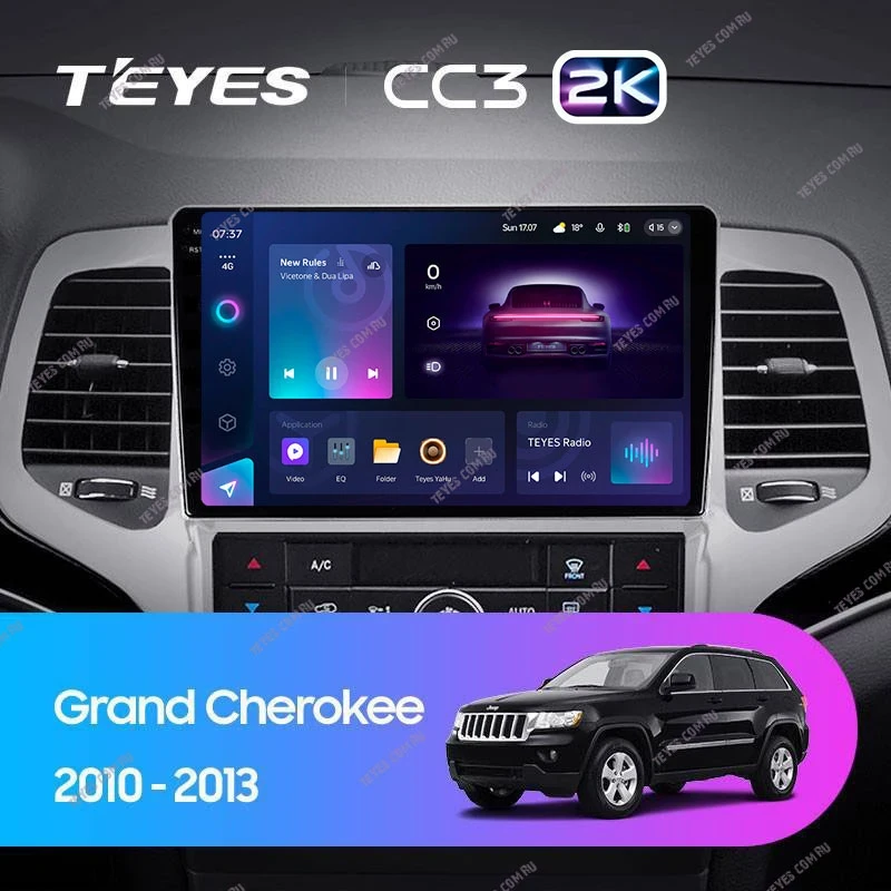 Штатная магнитола Teyes CC3 2K 4/64 Jeep Grand Cherokee WK2 (2010-2013)