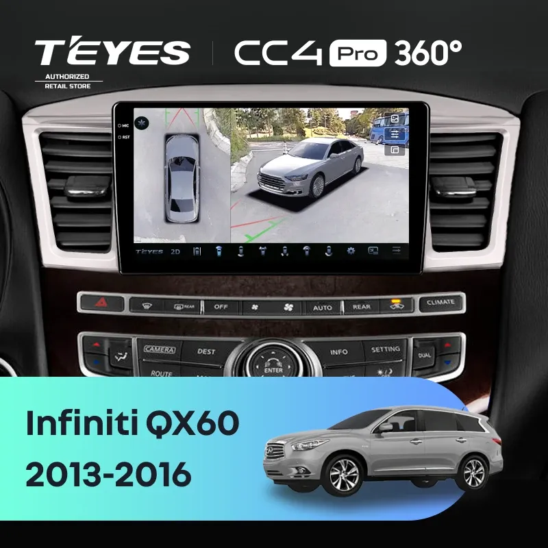Штатная магнитола Teyes CC4 Pro 360 12/256 Infiniti QX60 (2013-2016)
