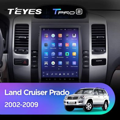 Штатная магнитола Tesla style Teyes TPRO 2 4/32 Toyota Land Cruiser Prado 120 (2002-2009) Тип-B